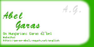 abel garas business card